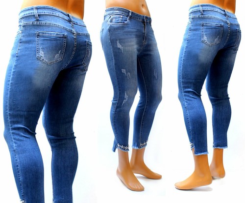 Damen capri stretch jeans - damen,