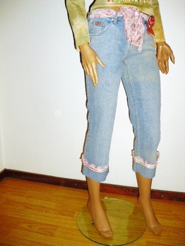 Sexy damen capri jeans - jeans, hose